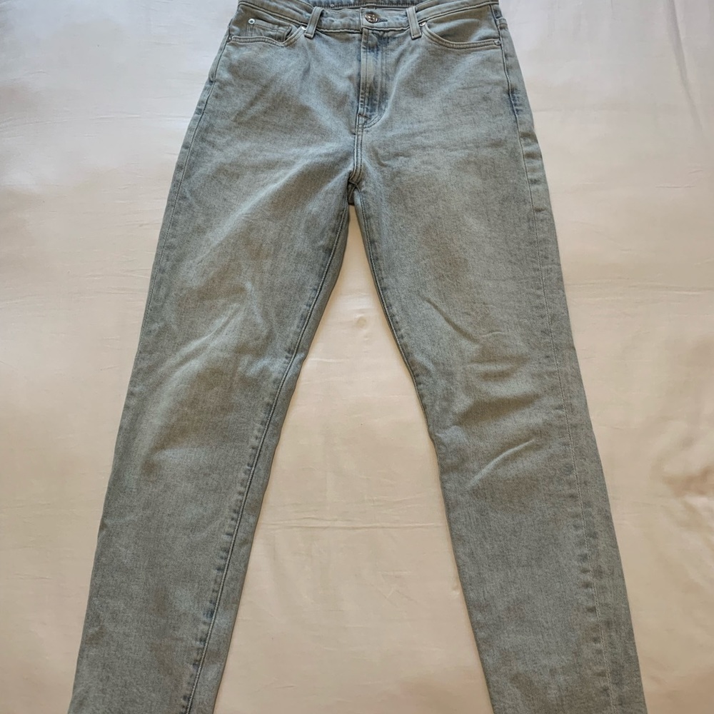7 for all mankind light wash straight leg jeans sz 29